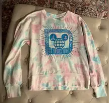 Walt  World Pastel Long Sleeve Tie Dye Lounge Pullover & Sweatpants