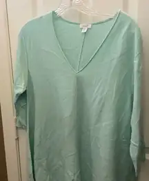 FINAL MARKDOWN Pure Jill Oversized sharkbite top petite medium