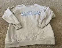 Aerie  Colorado Gray sweatshirt Size Small Bin 276