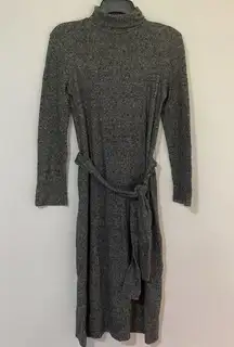Zara Sweater Fleece Turtleneck Dress Small