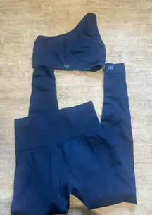 Set active matching workout set navy blue size xs 