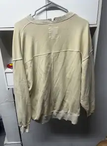 Aerie Sweatshirt Crewneck Small Distressed