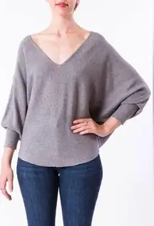 KERISMA | RYU V NECK DOLMAN SLEEVE TOP in ash grey size s/m