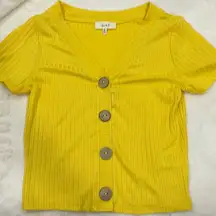 Love j yellow crop top