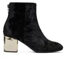 Rag & Bone Drea Black Crushed Velvet Boots Women's Size EU 36.5 US 6.5 RT $550