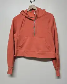 Lululemon Scuba Oversized 1/2 Zip Hoodie‎ Orange Sz XS/S Yoga Workout Gorpcore