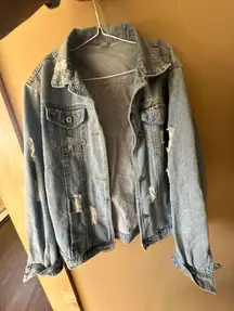 Distressed Denim Jacket