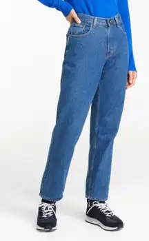 L.L. Bean Women's Relaxed Jeans Original Fit High Rise Blue Size 14 Petite