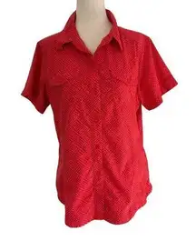 Colombia Red Orange Omni Shade Sun Protection Women's Size Medium | 3-8
