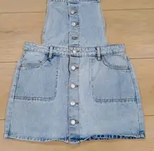 Pacsun Overall Denim Mini Dress