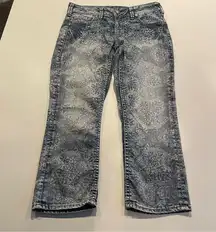 Floral Patterned Jeans