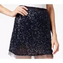 Free People Sequin Mesh Wild Child Mini Skirt Party Event Sparkle Disco Size 2