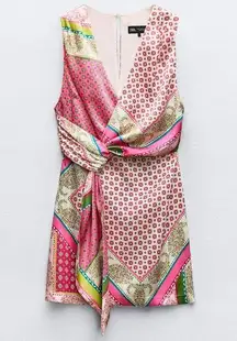 ZARA  Patchwork Print Dress