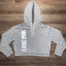 Victoria’s Secret PINK Long Sleeve “Love Pink” Cropped Hoodie Women’s Medium