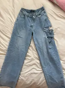 Oversized Baggy Cross Waist Jeans