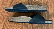 Birkenstock Madrid One Strap Black Slide Sandals