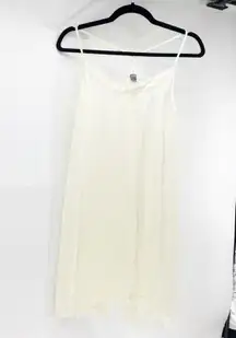 Aerie feminine dainty cottage core retro nighty slip dress cream colored size M