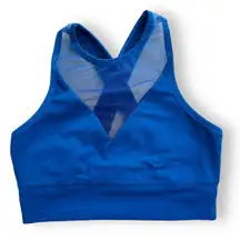 Blue Sheer Sports Bra size Small