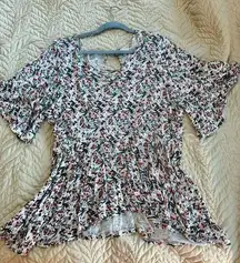 Floral Fit and Flare Top - Lucky Brand