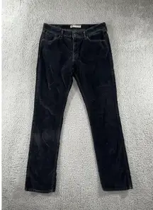Levis Corduroy Pants Women 32 Demi Curve Classic Rise‎ Slim Leg