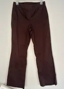 St. John Chocolate Brown Chino Pants Straight Leg Fall Preppy Neiman Marcus