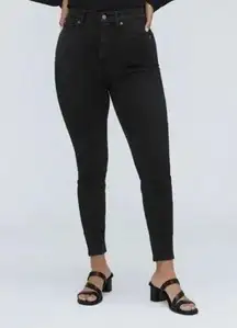 Everlane The Curvy High Rise Skinny Jean Black Size 28 Crop