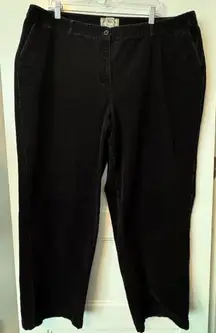 LL Bean Straight Fit Corduroy Pants Size 20