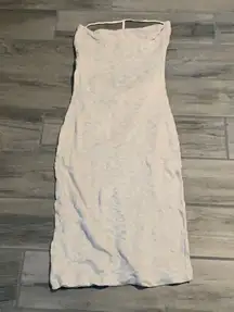 Lovers and friends strapless knitted dress with cage back