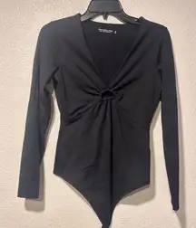 Abercrombie & Fitch black keyhole Bodysuit