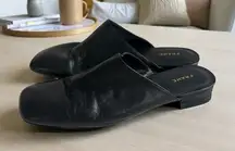 FRAME Black Leather Mules Flats Size 39.5 / US 9.5