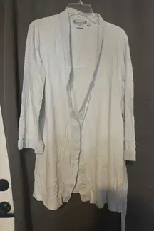 Sonoma Intimates‎ Polkadot Bathrobe, Blue & White Striped, Women's Small Robe