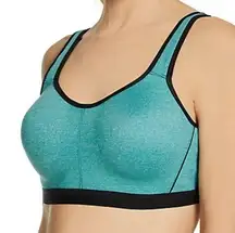 Wacoal Brandi high impact blue & black underwire sports bra size 36D