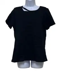 Revolve n:Philanthropy Cypress Slit Cutout TShirt Black Distressed Small NWT