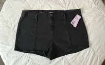 NWT Size 14 Wild Fable Black Faded Denim Short