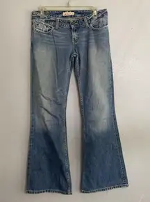 BKE Buckle Jeans 27x31.5 (act. 30x31) Star Flare Denim Stretch Grunge Western