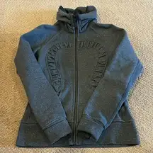 Lululemon Women’s Grey Glitter Cuddle Up Jacket/Sweatshirt Zip-up, Size 8