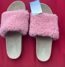 Pink Fuzzy Slippers