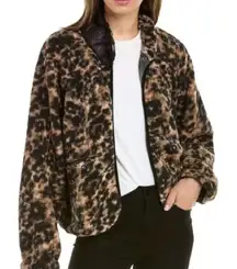 Johnny Was Calme Leopard Sherpa Jacket size xxl NWT