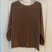 Carol Rose brown sweater sequins size XL