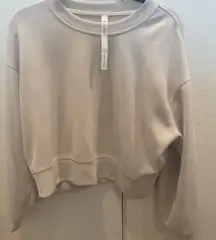 Lululemon Athletica Cream Crew Neck Sweater