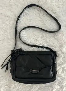 $495 Rag & Bone Black Small Field Messenger Puffer‎ Crossbody Bag Handbag HTF