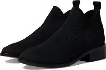 Eileen Fisher Chelsea‎ Ankle Boots Black 5.5 Rolla Knit Stretch Ankle Booties