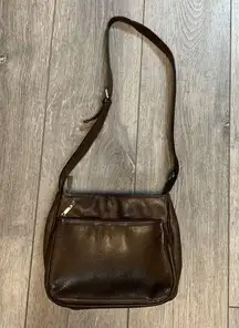 wilson's leather Vintage  Dark Brown Leather Purse