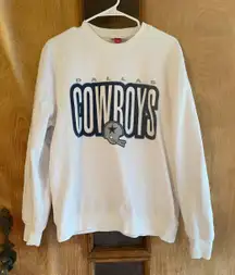 Mitchell & Ness Dallas Cowboys  Crewneck White