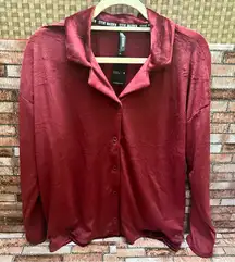 Steve Madden Red Velvet Pajama Set size M