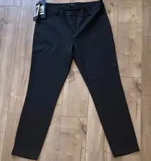 NWT Andrew Marc Womens Ponte Stretch Pant #574907 Charcoal / Black Sz 14