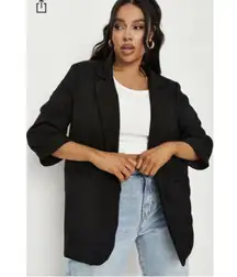 Plus NWT Black Pricepoint Boyfriend Blazer