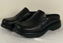 Dansko  Women’s Mule Clog Leather Slip On Round Toe Black Size 8.5 US/ Euro 39