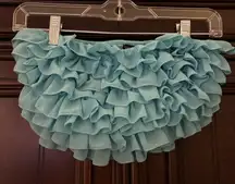 Forever 21 Crop Tube Top With Ruffles