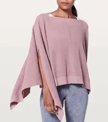 LULULEMON FORWARD FLOW PONCHO PINK TAUPE